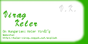 virag keler business card